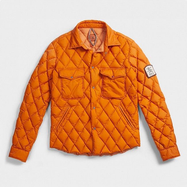 Куртка пуховик мужской 17, оранжевый